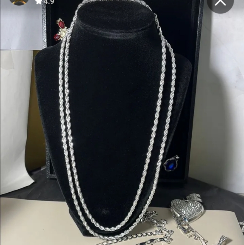 Rope Chain Sterling silver plating